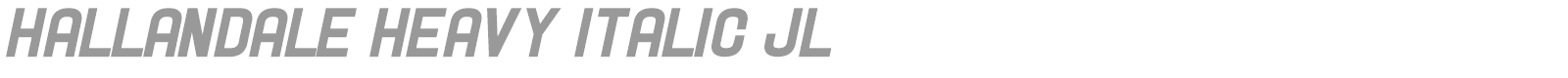 Hallandale font preview