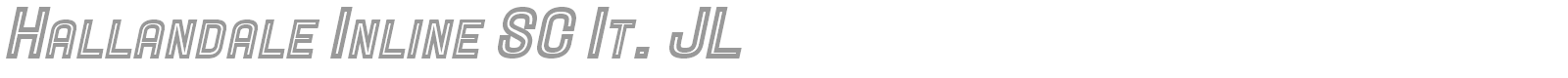 Hallandale font preview
