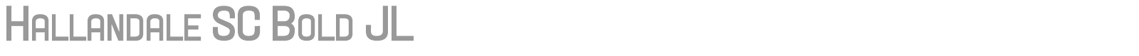 Hallandale font preview