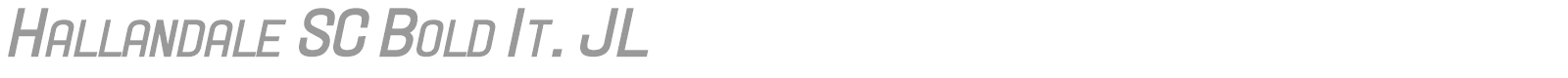 Hallandale font preview