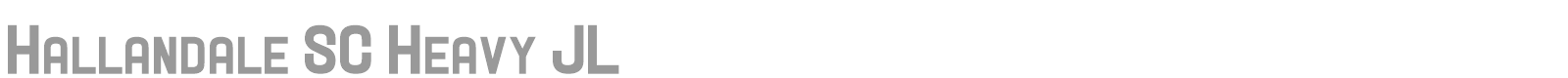 Hallandale font preview