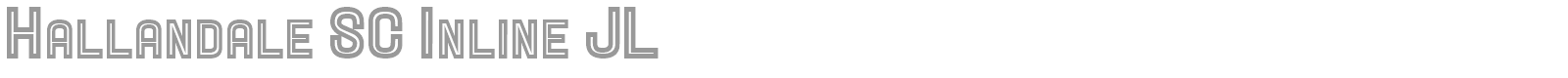 Hallandale font preview