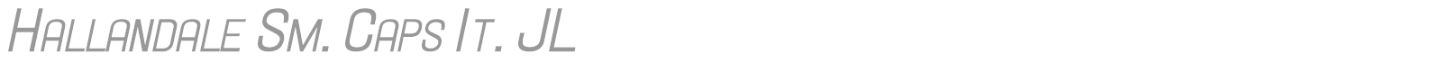 Hallandale font preview