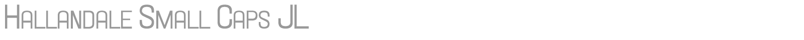 Hallandale font preview