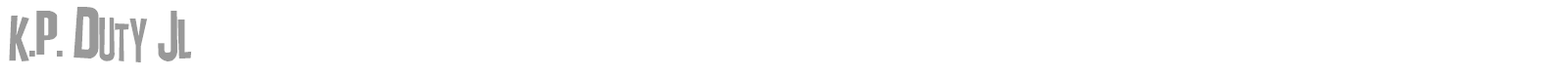 KP Duty font preview