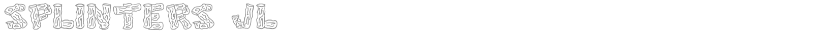 Splinters font preview