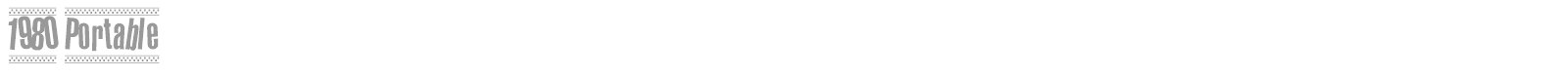 1980 Portable font preview