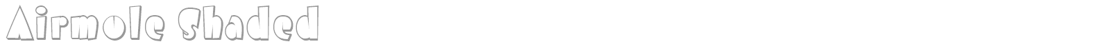 Airmole font preview