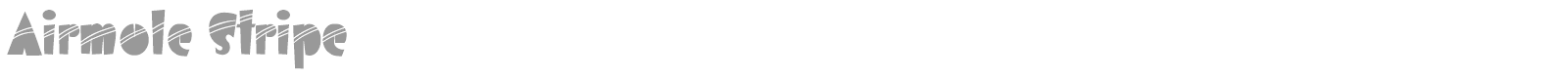 Airmole font preview