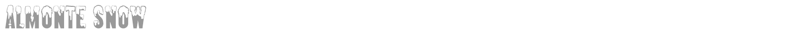Almonte Snow font preview