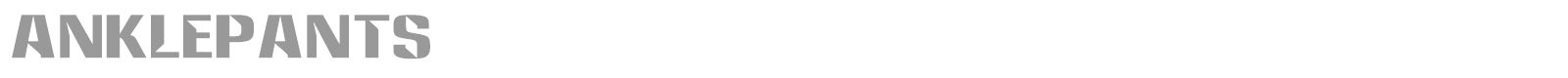 Anklepants font preview