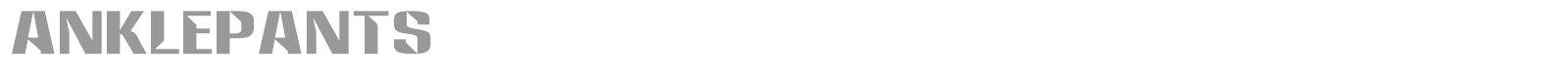 Anklepants font preview