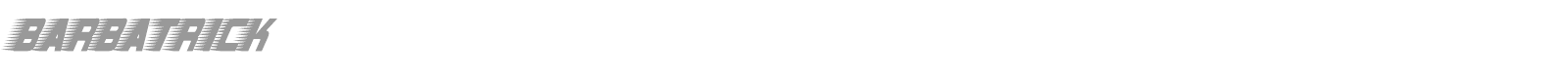 Barbatrick font preview