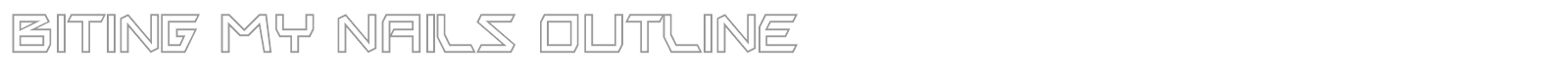 Biting My Nails font preview