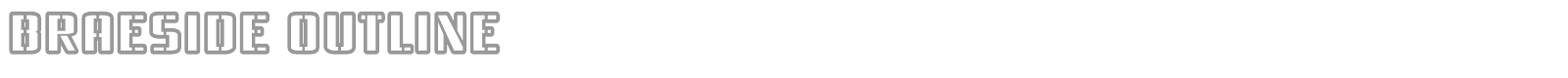 Braeside Outline font preview