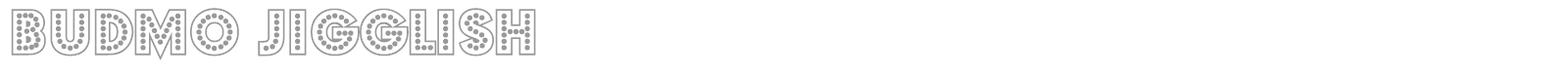 Budmo Jigglish font preview