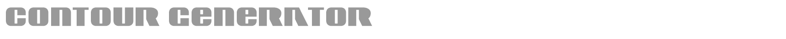 Contour Generator font preview