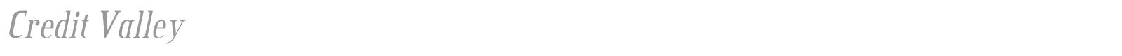 Credit Valley font preview