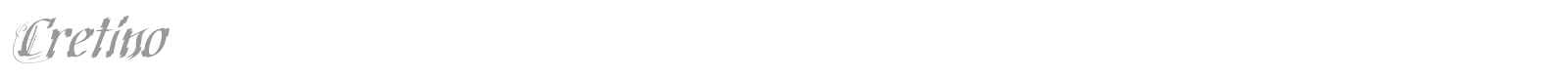 Cretino font preview