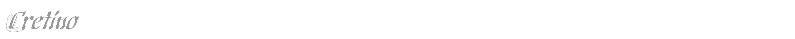 Cretino font preview
