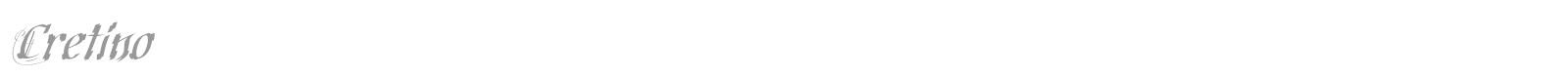 Cretino font preview