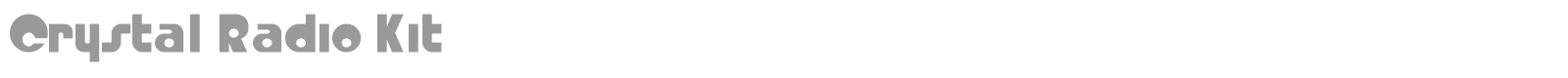 Crystal Radio Kit font preview