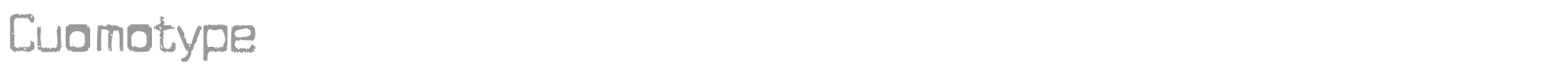 Cuomotype font preview