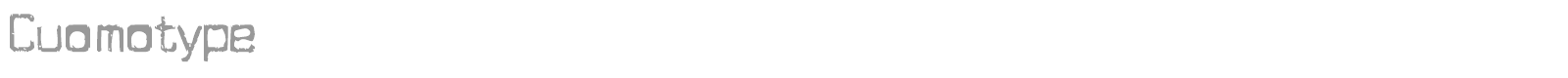 Cuomotype font preview