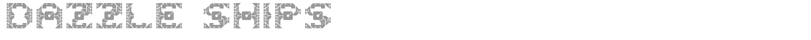 Dazzle Ships font preview