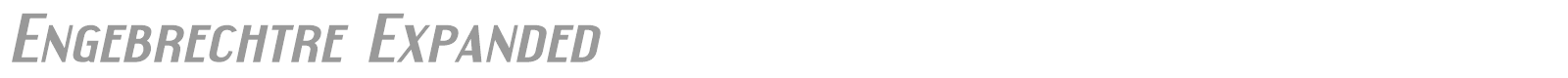 Engebrechtre font preview