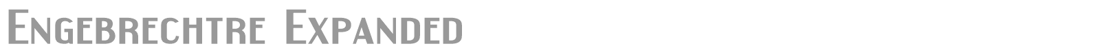 Engebrechtre font preview