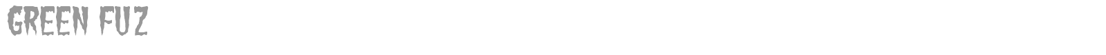 Green Fuz font preview