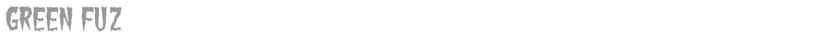 Green Fuz font preview