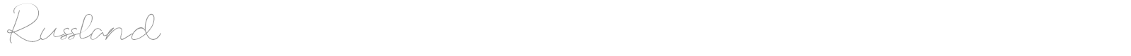 Russland font preview