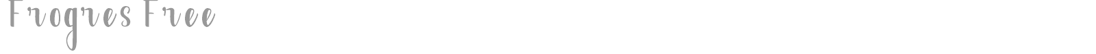 Frogres font preview
