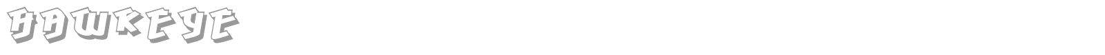 Hawkeye font preview