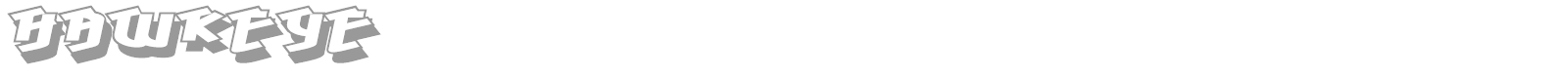 Hawkeye font preview