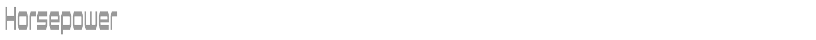 Horsepower font preview
