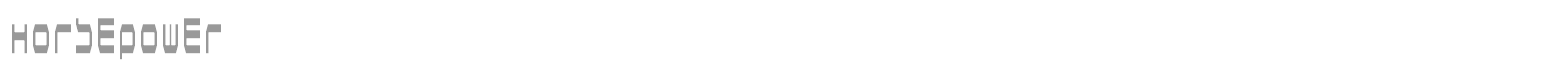 Horsepower font preview