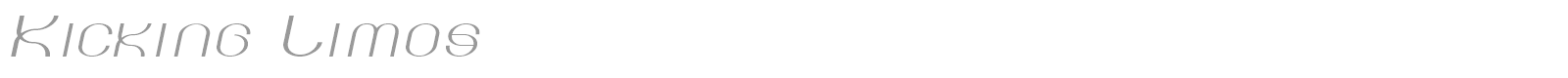Kicking Limos font preview