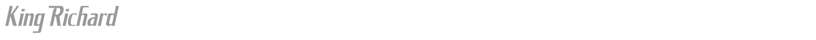 King Richard font preview