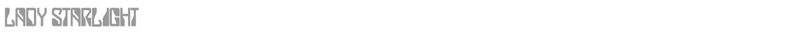 Lady Starlight font preview