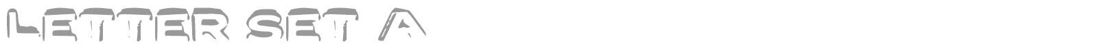 Letter Set A font preview