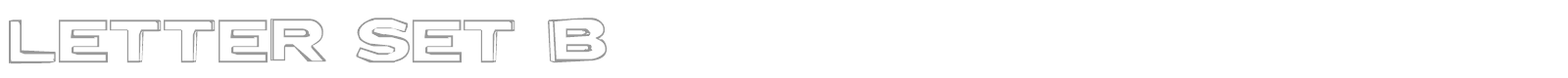 Letter Set B font preview