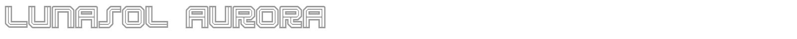 Lunasol Aurora font preview