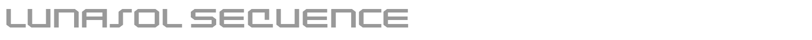 Lunasol Sequence font preview