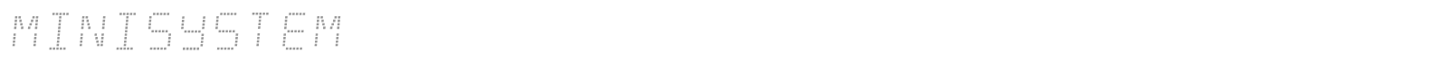 Minisystem font preview
