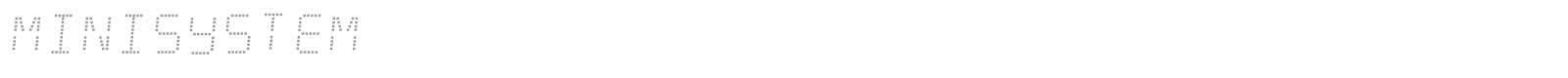 Minisystem font preview