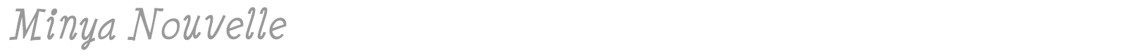 Minya Nouvelle font preview