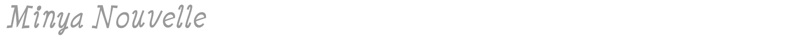 Minya Nouvelle font preview